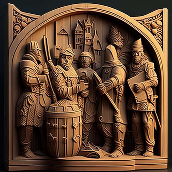 3D model Knights and Merchants The Peasants Rebellion game (STL)